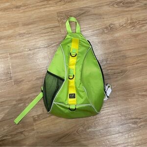 PICKLEBALL BAG SLING L+W WELLNESS Duffle Gym Club Backpack NEW Lime Green